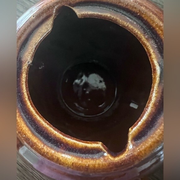 Vintage Boho Owl Teapot Brown Glazed Ceramic 70s Owl 1 Cup w/ Lid 5 3/4" Tall - Picture 9 of 11